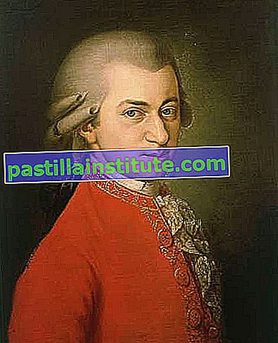 Wolfgang Amadeus Mozart, olja på duk av Barbara Krafft, 1819.
