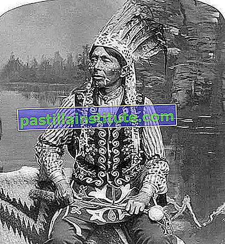 Ha-zah-zoch-kah (Branching Horns), индианец от Уинебаго.