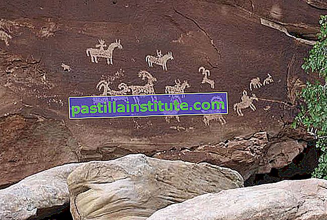 Parque Nacional Arches: petroglifos de Ute