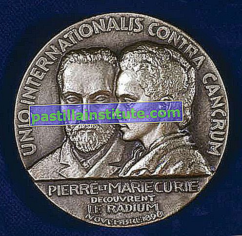 Curie, Marie y Pierre; medalla