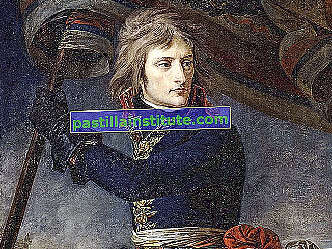 Napoleon Bonaparte.  Jeneral Bonaparte di jambatan di Arcole, 17 November 1796, oleh Antoine-Jean Gros, Musee National, Chateau de Versailles.  Imej pertama dari mitos Napoleon  Napoleon I