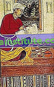 Художник по време на работа, детайл от фолио на Muraqqah-e Gulshan, Моголски стил, началото на 17 век.  В Staatliche Museen Preussischer Kulturbesitz, Берлин.