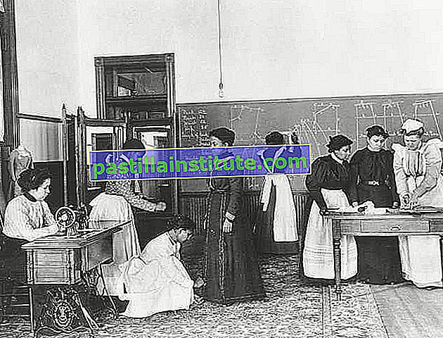 ハンプトン大学で洋裁を学ぶ学生c。 1900。