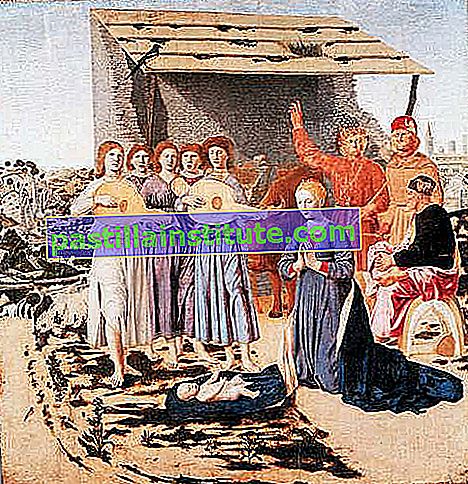 Piero della Francesca: La Natividad