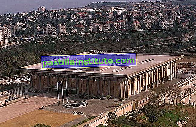Vue aérienne de la Knesset, Jérusalem.