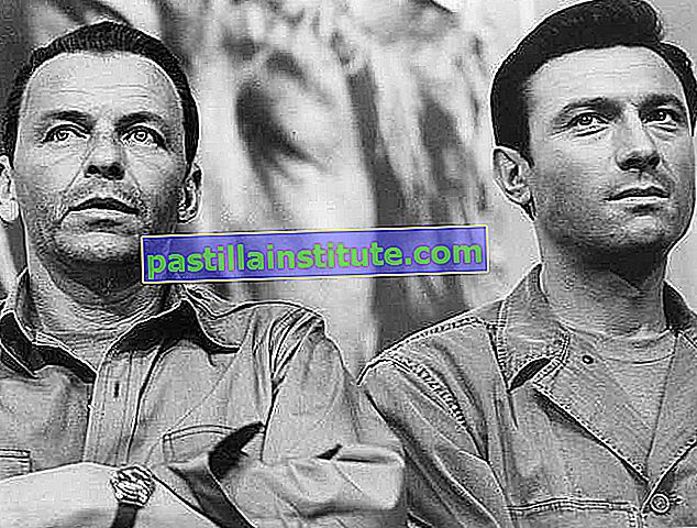 Frank Sinatra (izquierda) y Laurence Harvey en The Manchurian Candidate (1962).