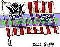 USA: s kustbevaknings flagga.